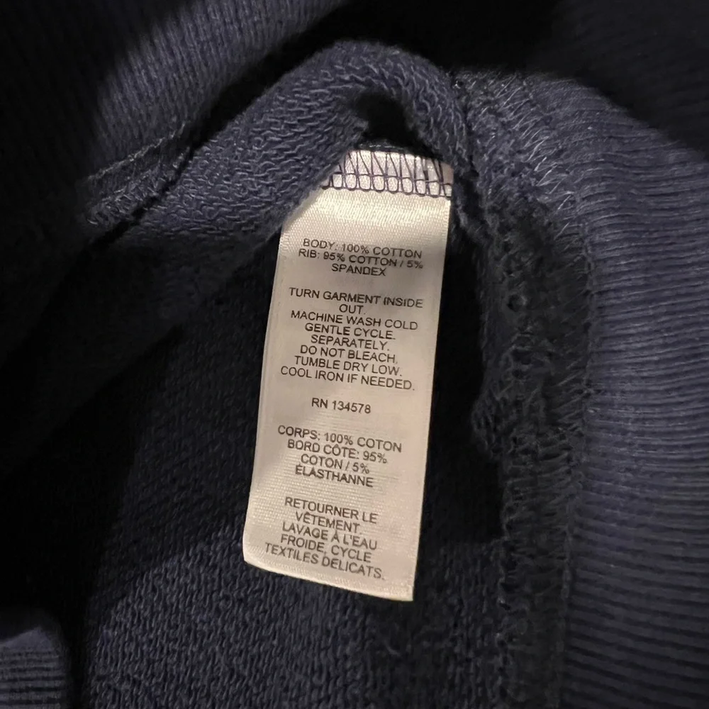 Vineyard Vines polo popover sweatshirt size medium navy - Picture 3 of 5